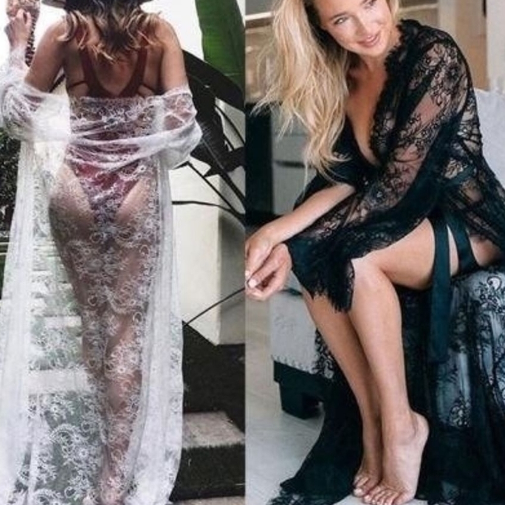 Elegant Black Lace Swim‎ Cover-Up - Picture 16 of 16